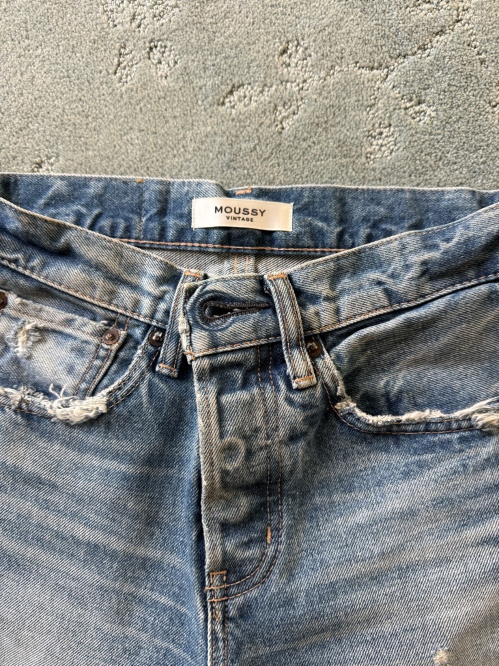 Moussy Light Blue Relaxed Men’s Jeans